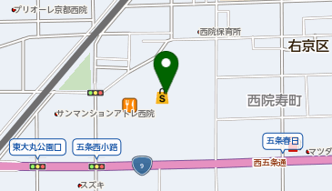 サーティワンアイスクリーム イオンモール京都五条店の地図画像