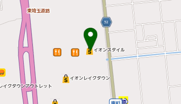 サーティワンアイスクリーム イオンレイクタウン店の地図画像