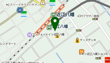 サーティワンアイスクリーム イオン近江八幡店の地図画像