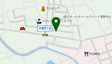 サーティワンアイスクリーム 宝塚中筋店の地図画像
