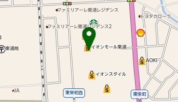 サーティワンアイスクリーム イオンモール東浦フードコート店の地図画像