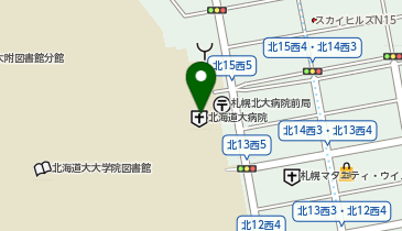 サーティワンアイスクリーム 北海道大学病院店の地図画像