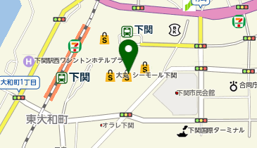 サーティワンアイスクリーム シーモール下関店の地図画像