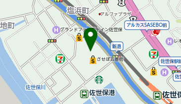 サーティワンアイスクリーム させぼ五番街店の地図画像