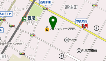 サーティワンアイスクリーム ヴェルサウォーク西尾店の地図画像