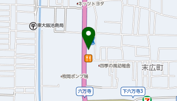 サーティワンアイスクリーム 東大阪六万寺ロードサイド店の地図画像