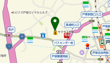 サーティワンアイスクリーム サクラス戸塚店の地図画像