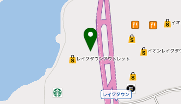 サーティワンアイスクリーム レイクタウンアウトレット店の地図画像