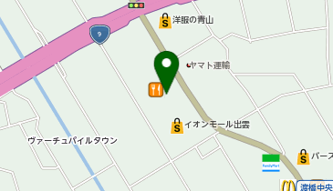 サーティワンアイスクリーム イオンモール出雲店の地図画像