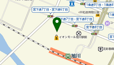 サーティワンアイスクリーム イオンモール旭川駅前店の地図画像