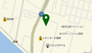 サーティワンアイスクリーム イオンモール徳島店の地図画像