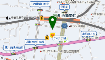 サーティワンアイスクリーム アステ川西店の地図画像