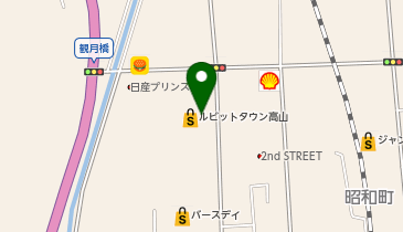 サーティワンアイスクリーム ルビットタウン高山店の地図画像