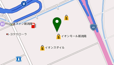 サーティワンアイスクリーム イオンモール新潟南店の地図画像