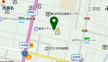 サーティワンアイスクリーム アピタ桑名店の地図画像