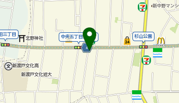 WinBe 新中野校の地図画像