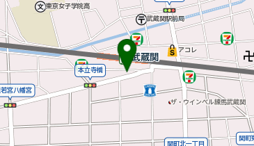 WinBe 関町校の地図画像