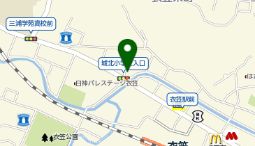 WinBe 衣笠校の地図画像