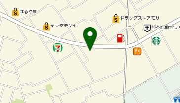 吉野家 熊本日赤通り店の地図画像