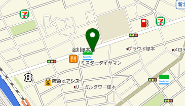 吉野家 淀川通塚本店の地図画像