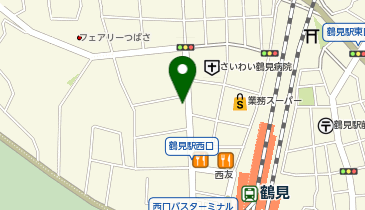 吉野家 鶴見駅西口店の地図画像