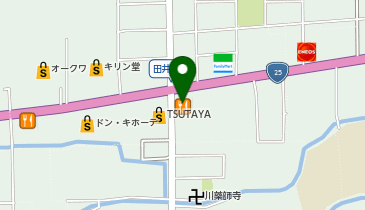 吉野家 25号線天理店の地図画像