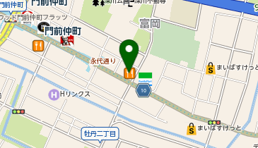 吉野家 門前仲町店の地図画像