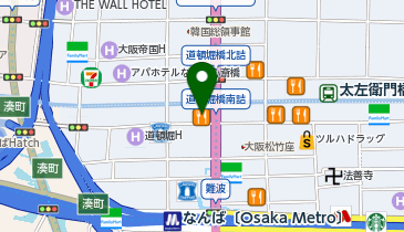 吉野家 御堂筋難波店の地図画像