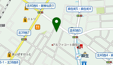 吉野家 札幌麻生店の地図画像