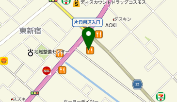 吉野家 126号線東金堀上店の地図画像