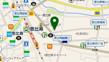 吉野家 恵比寿駅東口店の地図画像