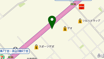 吉野家 旭川永山店の地図画像