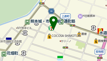 吉野家 熊本下通店の地図画像