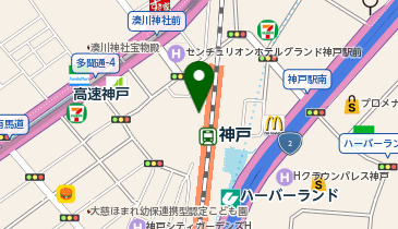 吉野家 JR神戸駅店の地図画像