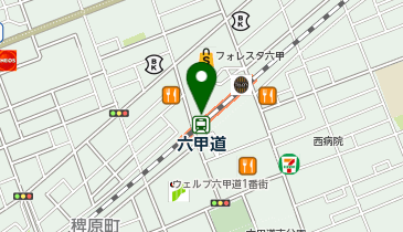 吉野家 プリコ六甲道店の地図画像