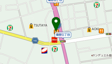 吉野家 49号線郡山桑野店の地図画像