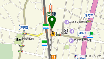 吉野家 津駅チャム店の地図画像