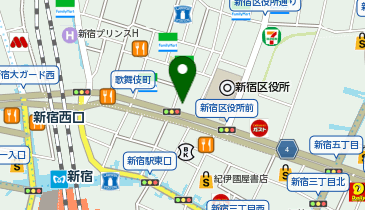 吉野家 新宿靖国通り店の地図画像