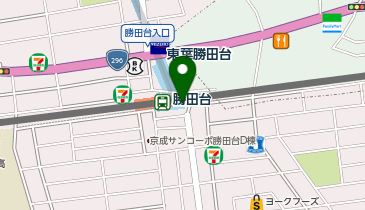 吉野家 勝田台駅店(テイクアウト・デリバリー専門店)の地図画像
