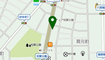 吉野家 松葉公園店の地図画像