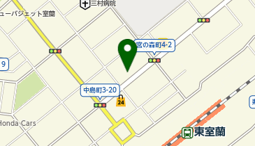 吉野家 室蘭中島店の地図画像