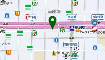 吉野家 東心斎橋店の地図画像