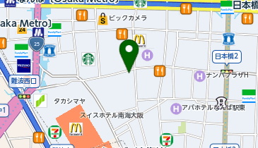 吉野家 千日前店の地図画像