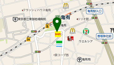 吉野家 亀有駅前店の地図画像