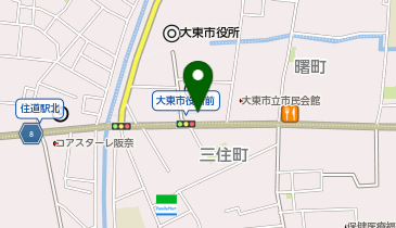 吉野家 大東曙町店の地図画像
