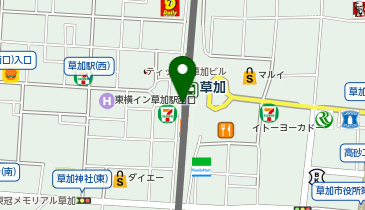 吉野家 草加ヴァリエ店の地図画像