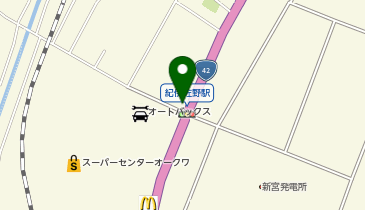 吉野家 42号線新宮店の地図画像