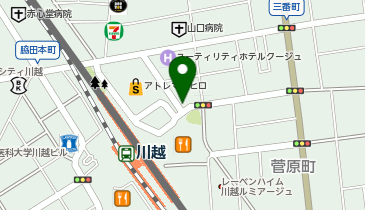 吉野家 川越駅東口店の地図画像
