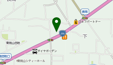 吉野家 250号線東岡山店の地図画像