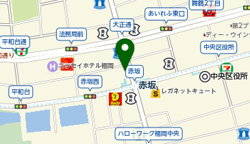 吉野家 福岡赤坂店の地図画像